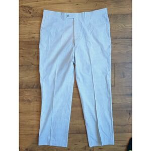 NWT Romualdo Crittenden‎ Mens (38x30) Silk Cotton Blend Blue White Striped Pants